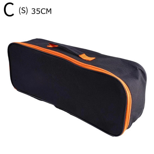 Tool storage pouch with - tool, zipper